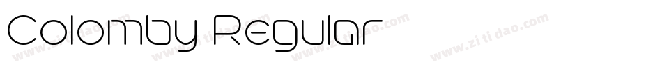 Colomby Regular字体转换